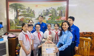 Tỉnh Đoàn và Hội đồng Đội tỉnh thăm, tặng quà Mẹ Việt Nam Anh hùng
