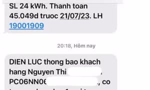 Lập trạm thu phát sóng giả nhắn tin yêu cầu khách đóng tiền điện
