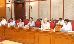 Tổng Bí thư Nguyễn Phú Trọng chủ trì cuộc họp Bộ Chính trị, Ban Bí thư