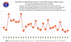 Ngày 27/7: Có 24 ca COVID-19 mới, 2 bệnh nhân thở oxy