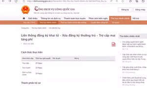 Triển khai 2 nhóm dịch vụ công liên thông trên toàn quốc