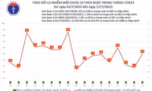 Ngày 17/7: Số mắc COVID-19 mới tăng lên, thêm 50 ca