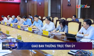Giao ban Thường trực Tỉnh ủy