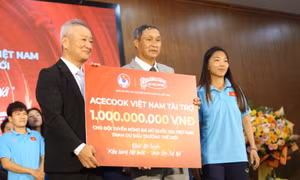 Đội tuyển nữ Việt Nam được tặng thêm 1 tỉ đồng trước khi dự World Cup
