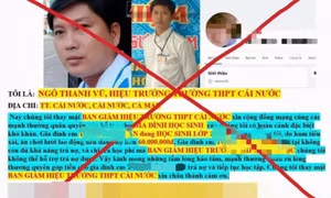 Giả danh hiệu trưởng kêu gọi từ thiện lạ lùng
