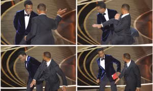Cú tát 'trời giáng' Will Smith dành cho Chris Rock tại Oscar 2022: Ai đúng ai sai?