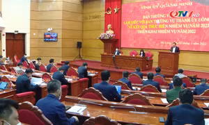 Ban Thường vụ Tỉnh uỷ làm việc với BTV Thành ủy Uông Bí và BTV Thị uỷ Quảng Yên