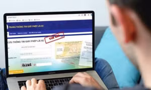 Trang web gplxgov.org.vn là giả mạo