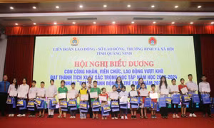 Biểu dương con công nhân, viên chức, lao động vượt khó  