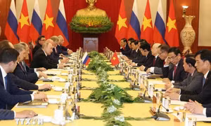 Tổng Bí thư Nguyễn Phú Trọng hội đàm với Tổng thống Liên bang Nga Vladimir Putin