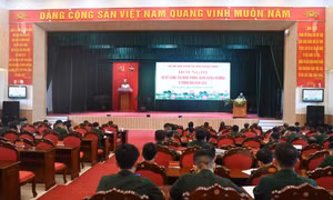 Sơ kết công tác quốc phòng, quân sự địa phương 6 tháng đầu năm 2024