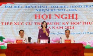 Đồng chí Phó Bí thư Thường trực Tỉnh ủy tiếp xúc cử tri tại TP Uông Bí