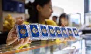 Giá vàng nhẫn lao dốc