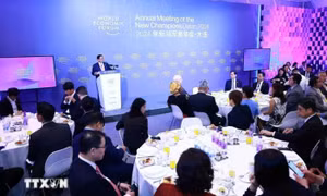 Thủ tướng Phạm Minh Chính đối thoại với các tập đoàn lớn của WEF