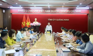 Thường trực Tỉnh ủy làm việc với MTTQ và các tổ chức chính trị - xã hội tỉnh