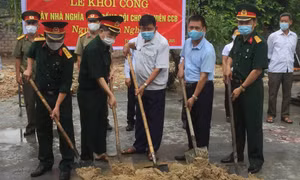 Khởi công xây nhà đồng đội cho hội viên CCB