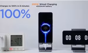 Xiaomi ra mắt sạc nhanh HyperCharge 200W pin từ 0% đầy 100% trong 8 phút