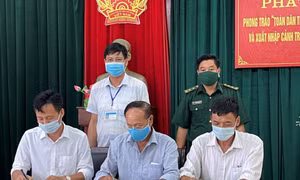Phát động phong trào Toàn dân tham gia phòng, chống dịch Covid-19 và chống XNC trái phép ở khu vực biên giới biển