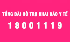 Đưa vào vận hành Tổng đài hỗ trợ khai báo y tế - Số máy 18001119