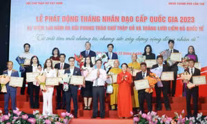 Chủ tịch nước Võ Văn Thưởng dự Lễ phát động Tháng Nhân đạo quốc gia năm 2023
