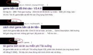 300 website cơ quan nhà nước, giáo dục bị cài link cờ bạc