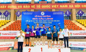 Đoàn Quảng Ninh giành 7 huy chương ở Giải cầu lông CLB toàn quốc 2023