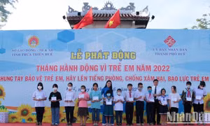 Tháng hành động nhằm chung tay giảm thiểu tổn hại trẻ em 
