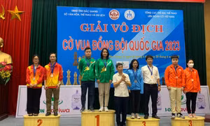 Quảng Ninh giành 3 huy chương tại Giải Vô địch cờ vua đồng đội quốc gia năm 2023