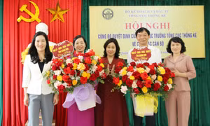 Công bố quyết định về công tác cán bộ tại Cục Thống kê tỉnh