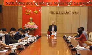TX Quảng Yên làm việc với Công ty TNHH Regina Việt Nam về công tác phòng, chống dịch Covid-19