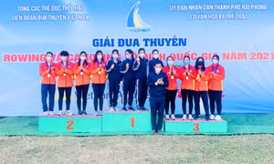 Quảng Ninh giành 14 huy chương tại Giải Đua thuyền Rowing và Canoeing VĐQG 2021