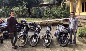 Lợi dụng dịch bệnh, 2 đối tượng trộm 4 xe máy