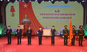 Lễ công bố Quyết định của Thủ tướng Chính phủ công nhận huyện Tiên Yên đạt chuẩn nông thôn mới
