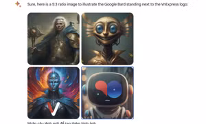 Chatbot Bard của Google cho tạo ảnh miễn phí