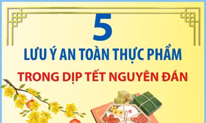 5 lưu ý an toàn thực phẩm trong dịp Tết Nguyên đán