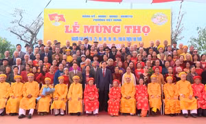 TP Hạ Long đồng loạt tổ chức lễ chúc thọ, mừng thọ đầu xuân Giáp Thìn 2024