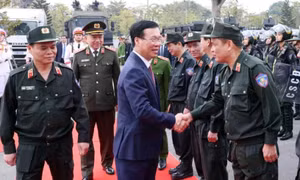 Kiểm tra công tác sẵn sàng chiến đấu tại Bộ Tư lệnh Cảnh vệ và Cảnh sát Cơ động