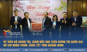 Đồng chí Nguyễn Xuân Thắng, Ủy viên Bộ Chính trị, Giám đốc Học viện Chính trị Quốc gia Hồ Chí Minh thăm, chúc Tết tỉnh Quảng Ninh