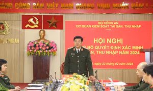 Xác minh tài sản, thu nhập 8 trưởng phòng thuộc Bộ Công an
