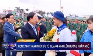Hơn 2.100 thanh niên ưu tú của Vùng mỏ lên đường nhập ngũ