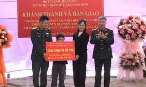 Quân khu 3: Khánh thành, bàn giao “Ngôi nhà 100 đồng” tại Quảng Ninh