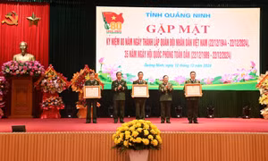 Gặp mặt kỷ niệm 80 năm Ngày thành lập QĐND Việt Nam, 35 năm Ngày hội Quốc phòng toàn dân