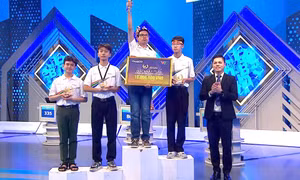Nam sinh Thái Nguyên lập kỷ lục điểm số Đường lên đỉnh Olympia năm thứ 25