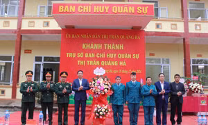 Hải Hà: Khánh thành 2 trụ sở Ban Chỉ huy Quân sự xã