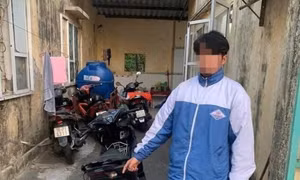 Thanh niên 16 tuổi cầm đầu nhóm trộm cắp xe máy ở Hải Phòng