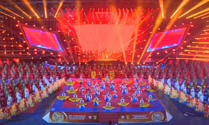 Tổng duyệt lễ khai mạc Giải Taekwondo Cảnh sát Châu Á