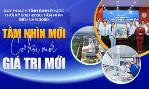 Quy hoạch tỉnh Bình Phước thời kỳ 2021-2030, tầm nhìn đến năm 2050: TẦM NHÌN MỚI, CƠ HỘI MỚI, GIÁ TRỊ MỚI