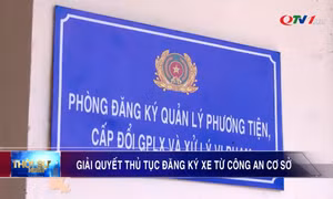 Giải quyết thủ tục đăng ký xe từ công an cơ sở