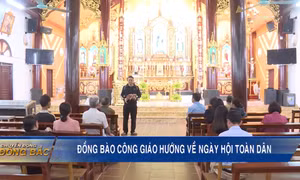 Đồng bào công giáo hướng về ngày hội toàn dân