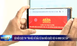 Sôi nổi cuộc thi “Tìm hiểu về bầu cử đại biểu Quốc hội và HĐND các cấp”